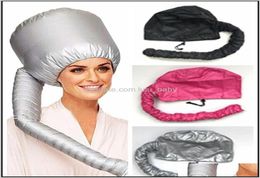 Portable Soft Drying Bonnet Hood Hat Blow Dryer Attachment Curl Tools Grey Dry 6Pcs Icpl5 Dryers Ts4Mx7849673