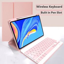 Case Keyboard Case For Huawei Matepad T10S T10 Pro 10.8 Matepad 10.4 11 M6 10.8 Smart Flip PU Leather Cover With Pencil Holder