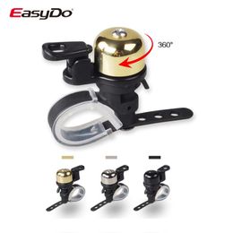 Easydo MTB Road Bicycle Ring Bell Pure Copper Bell Handlebar Horns Classic Vintage Bell Sound Alarm Mountain Bike Accessories
