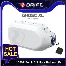 Kameras Drift Ghost XL Sport Action Videokamera 1080p HD WiFi Camera IPX7 Waterdes 9 -Stunden -Akkuli -Motorrad -Fahrradfahrradhelm Cam