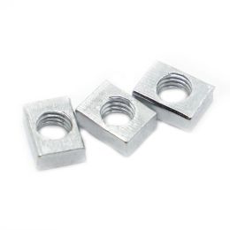 5-50pcs Thin Square Nut M3 M4 M5 M6 M8 Zinc Plated Steel Rectangular Nuts Slider Block for Aluminium Profile Accessory