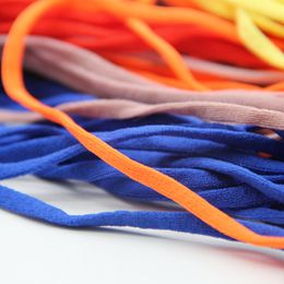 10Yard 5MM Colourful Mouth Mask Elastic Band String Face Mask DIY Rubber Band Tape Waist Rope Ear Cord Flat Ear Hanging Accessory
