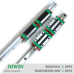 HIWIN HGR35 Linear Guide Rail HGH35CA Blocks Carriage router parts 1500mm Linear Guideways for CNC Parts Heavy Load