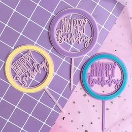 Birthday cake topper Decorations Baking cake Insert Decor Cupcake adult Baby Shower Happy Birthday Party Cake Top Flag Favors