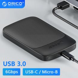 Enclosure ORICO 2.5" Inch SATA SSD External Case USB 3.0 HDD Drive Enclosure Type C 5Gbps 6Gbps USB3.0 Hard Disc Storage Box Cover Housing