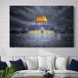 Al-Aqsa Mosque Poster Jerusalem Muslim Islamic Art Canvas Painting Wall Pictures Landscape Prints Modern Living Room Home Decor