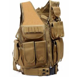 Tactical Vest Military Molle Adjustable Men Combat Armour Vest Outdoor Army Hunting Shooting Training Paintball CS Accessories