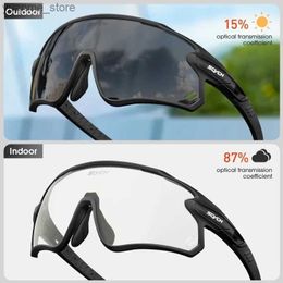 Outdoor Eyewear SCVCN-Photochromic Sunglasses Cycling Glasses Bike UV400 Goggles for Man Riding Speed Skating Woman Bicycle Eyewear 2024 Y240410