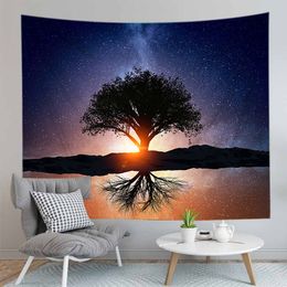 Mountain Landscape Tapestry Wall Hanging Beach Towel Yoga Mat Fabric Blanket Decor Large Carpet 150x130