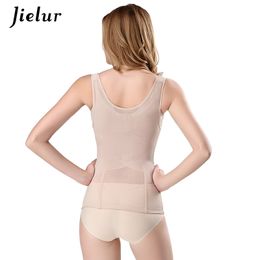 Jielur S-5XL Size Corsets Waist Trainer Women Stretching Cincher Bustiers Top Body Shaper Slimming Belt Intimates Shaper