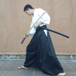 4colors UNISEX High-Grade Kendo Uniforms Hakama Suits Hapkido Martial Arts Clothing Sets Black/Blue/White