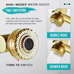 2-in-1 Anti Splash Filter Faucet Shower Tap Head Cooper 360° Swivel Kitchen Bathroom Basin Sink Rotatable Save Water Sprayer