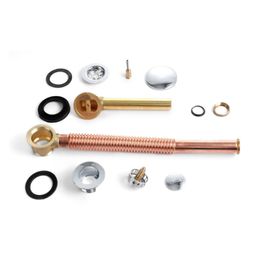 1PC Copper Rotary Bathtub Drain Water Removal Device Sewer Pipe Bathtub Drain Bath Waste and Overflow Floor Drain