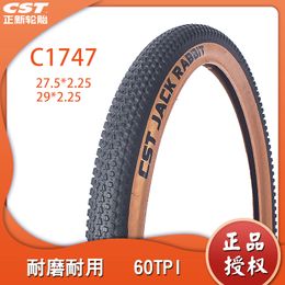 CST C1747 JACK RABBIT bicycle Tyre 26 27.5 29-inch mountain bike cross-country Tyre 2.1 2.25 brown side Tyre C1747 JACK RABBIT