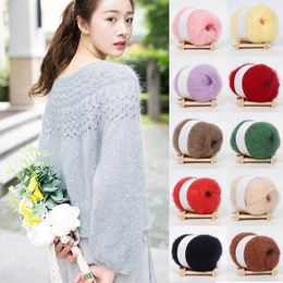 New Soft Mohair Cashmere Knitting Yarn Fluffy Knitting Crochet DIY Sweater Shawl Scarf Hat Thread Supplies Wholesell
