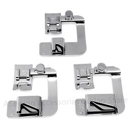 1PC Hot Sale Domestic High quality Sewing Machine Foot Presser Rolled Hem Feet Set for Brother Singer Sewing Accessories 3 Size