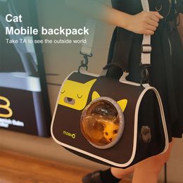 Stylish Messenger Bag Lightweight Cat Carrier Breathable Multi-purpose Pet Travel Portable Carrier Shoulder Bag