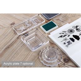 Acrylic Block For Clear Stamp Cling Mounted Rubber Stamps DIY Scrapbooking Clear Photo Album Decorative Handmade Tool