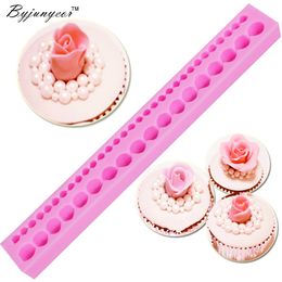 Pearls Silicone Mold Fondant Chocolate Candy Lollipop Crystal Epoxy UV Resin Soft Clay Bake Tool M320