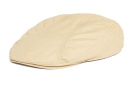 Berets Twill Flat Cap Men 100 Cotton Ivy Caps Golf Baker Boy Hat Summer Fall Sboy HatBerets8802848