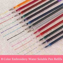 40pcs Embroidery Water Erasable Pen Refills Fabric Marker Cross Stitch Water Soluble Pens for DIY Patchwork Sewing Tools