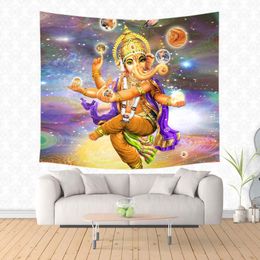 Ganesha Of Hinduism Lord Hanging Tapestries Personalised Tapestry Decorative Wall Hanging Blanket Wall Carpet Yoga Mat