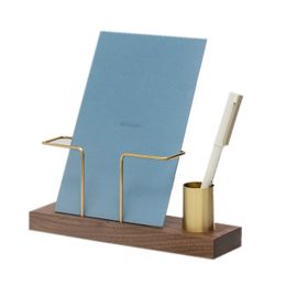 Desktop Organiser Tableware Supplies Wood Tissue Paper Holder Napkin Holder Brass Tissue Box StorageToothpick Box