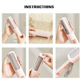 Electrostatic Carpet Floor Sweeper Brush Handheld Sofa Cleaning Roller for Bed Fluff with Trash Collector Household Cleaner