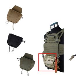 Tactical Outdoor Styling Vest Accessories Pouch Front Panel Paste Lower Bag Hunting Militray Bags Multicam Imported Fabric