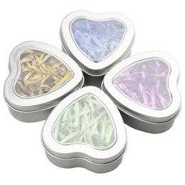 8pcs Mini Love Shape Box Sealed Jar Packing Boxes Jewellery Candy Box Small Storage Boxes Cans Coin Earrings Headphones Gift Box