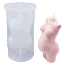 3D Human Body Candle Mould Silicone Art Pregnant Woman Model Moulds Epoxy Resin Mould for Crafts DIY Soap Wax Epoxy Plaster Mould
