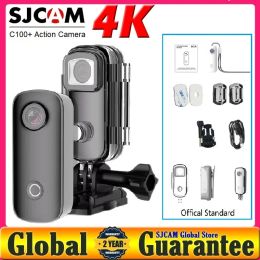 Camera SJCAM Action Camera C100 Plus Mini Pocket Camera 4K30FPS H.265 12MP 2.4G WiFi 30M Waterproof C100+ Action Sports DV Cameras