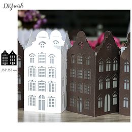 Building Lanterns Craft Dies Metal Cutting Dies for Card Making Scrapbooking DIY Craft Dies Cut Home Decorative