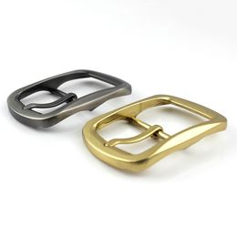 1piece Metal Belt Buckle Center Bar Single Pin Buckle Men's Waistband Buckle 2 Colors for 37-39mm Belt Leather Craft Belt Parts