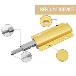 4/10 pcs Invisible Cabinet Pulls door magnetic touch stopPush to Open Cabinet Catches Cabinet Hardware Aluminum alloy