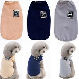 Dog Apparel Pet Fashion Solid Comfortable Cotton Clothes Cool Summer Vest For Small DC758