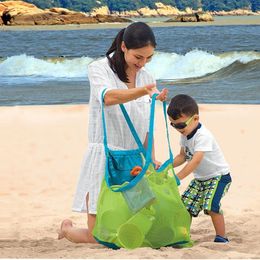 Large Mesh Beach Bag Sand Away Summer Swimming Pool Tote For Kids Toy Bag Organiser Sand Away Bag Beach Toys Towels Organiser