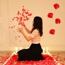 Decorative Flowers 1000pcs Colourful Love Romantic Warm Nonwovens Rose Artificial Petals Wedding Party Flower Favours Decoration Roses