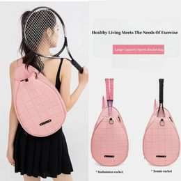 Tennis Bag 2023 Womens High Beauty One Shoulder Crossbody Childrens Handheld Sports Mens Large Capacity Badminton 240402