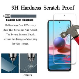 2/4Pcs 9H Tempered Glass For Xiaomi Redmi Note 10 Pro Screen Protector Glass Film