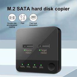 Stations M.2 SATA Hard Disc Copier DualBay NGFF SSD Enclosure Dock Station Offline Clone M.2 SATA Solid State Drive Reader