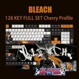 Accessories 128 keys Kurosaki Ichigo Anime Keycap PBT Cherry Profile for 61 68 75 104 108 Mechanical Keyboard