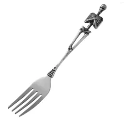 Dinnerware Sets Kids Cutlery Fork Titanium Steel Retro Halloween Easter Tableware Travel