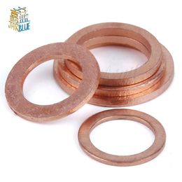 10Pcs DIN7603 M3 M4 M5 M6 M8 M9 M10 M11 M12 M13 Thickness1mm Copper Sealing Washer For Boat Crush Washer Flat Seal Ring Fitting