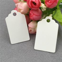 5x3cm Blank Hang Tag Tricolors Luggage Note Jewelry Luxury Packing Price Tags Note Paper Labels Garments Accessory 200Pcs/Lot