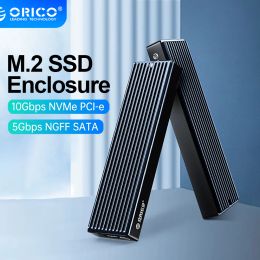 Enclosure ORICO M2 SSD Enclosure NVMe USB Type C Gen2 10Gbps PCIe SSD Case M2 SATA NGFF 5Gbps M.2 NVME Enclosure Disk Box M.2 SSD Case