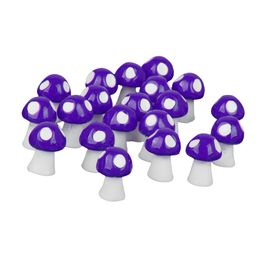 20 Pcs Cute Mushrooms Terrarium Figurines Dollhouse Bonsai Fairy Garden Landscape DIY Crafts Party Garden Home Garden Pot Decor