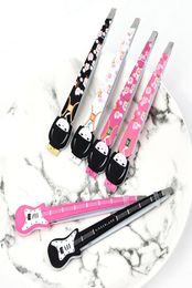 Cute Japanese Girl Eyebrow Tweezer Colorful Hair Beauty Fine Hairs Puller Stainless Steel Slanted Eye Brow Clips Removal Makeup To8716268