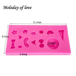 Bow animal mouth nose ear eyes DIY Mold silicone mold Cake decorating Tools Gumpaste fondant chocolate Polymer T1393