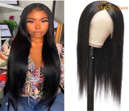 Straight Human Hair Wigs 13x4 Lace Front wig 830inch Nature Color Brazilian Straight Hair Wigs Unprocessed Swiss Lace Frontal Wig7810153